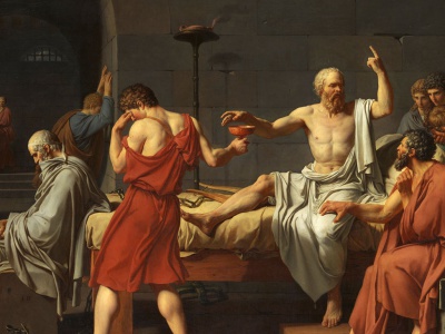 Painting depicting the Death of Socrates