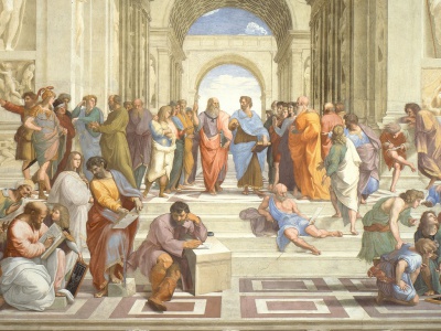 Raphael's famous painting School of Athens